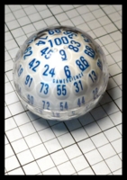 Dice : Dice - 100D - Gamescience Zocchihedron White and Blue - Ebay May 2014